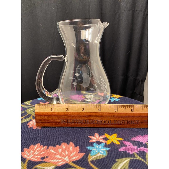 Vintage Princess House “Heritage” Design Clear Crystal Glass Pitcher - Picture 1 of 9